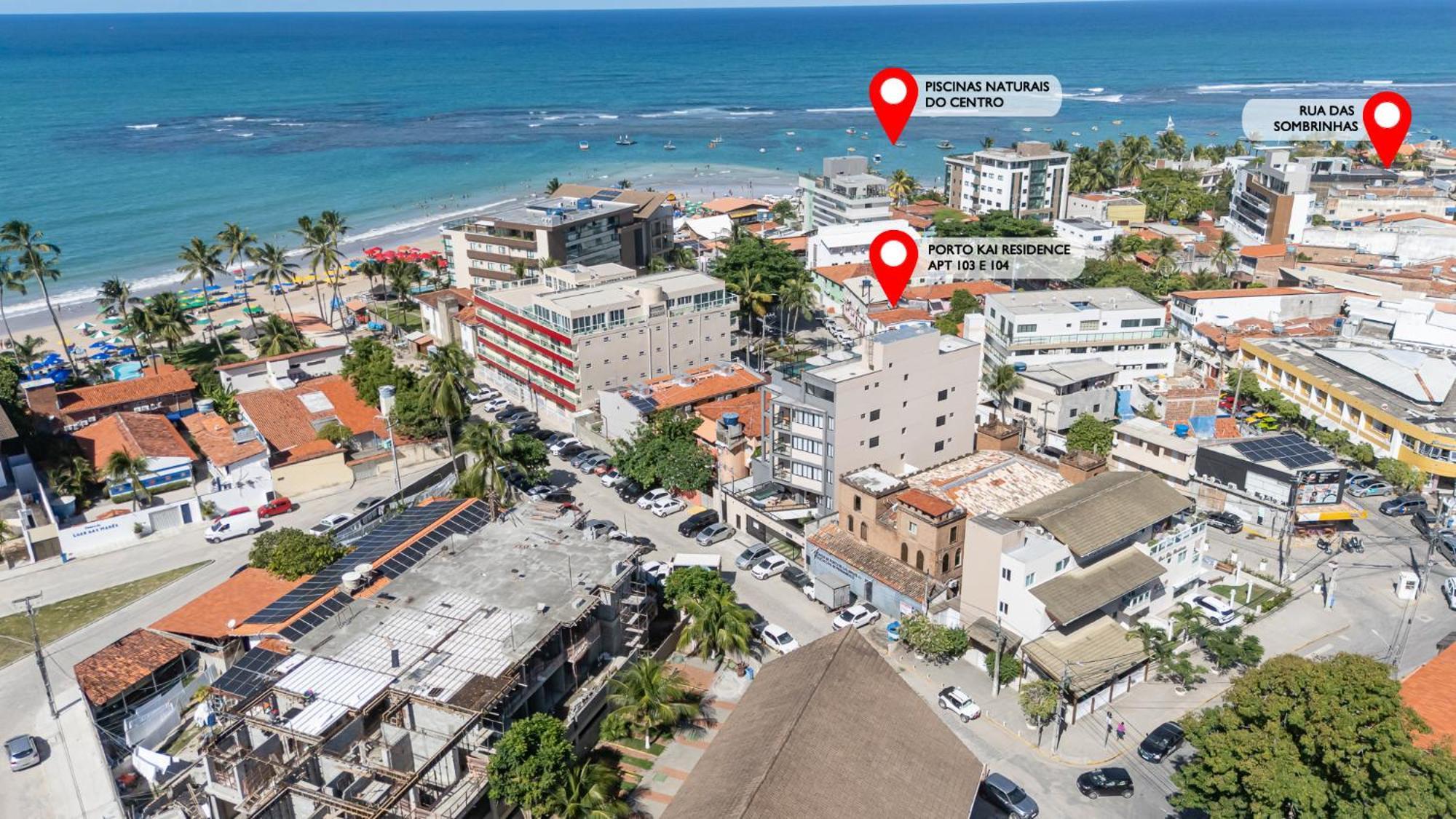 Ama Flat Porto Kai - Centro Da Vila 50M Do Mar. Pôrto das Galinhas Zewnętrze zdjęcie